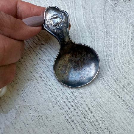 Ложка для чая Чайник 8 см серебрение