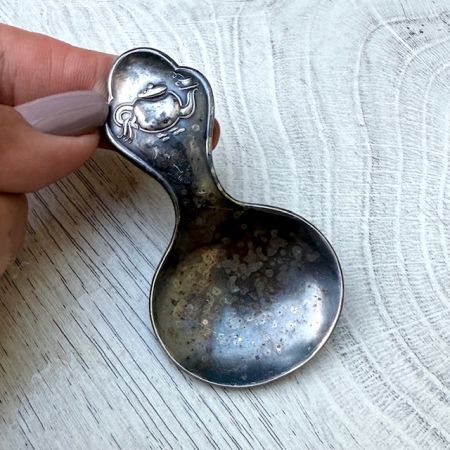 Ложка для чая Чайник 8 см серебрение