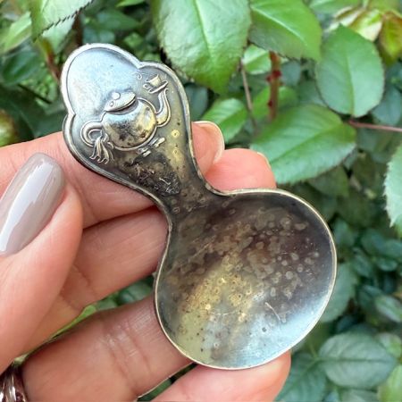 Ложка для чая Чайник 8 см серебрение