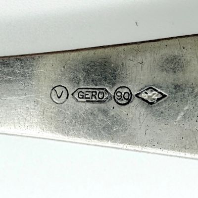 Царь ложка салатная Gero 25 см серебрение Голландия