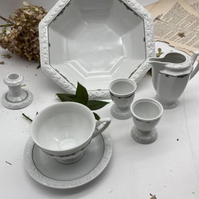 Чайная пара Rosenthal Maria Classic Rose зеленый орнамент 200 мл Германия