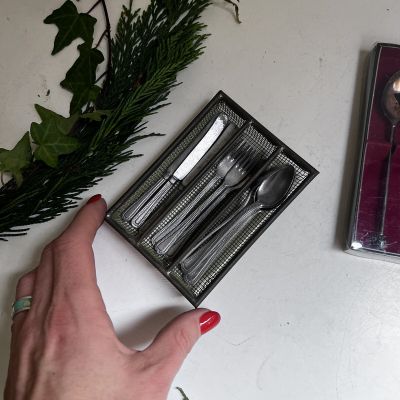 Ложка вилка нож набор игрушечный 9 см 11 предметов Германия