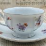 Чайная пара Furstenberg Мелкоцвет 250 мл фарфор Германия уценка