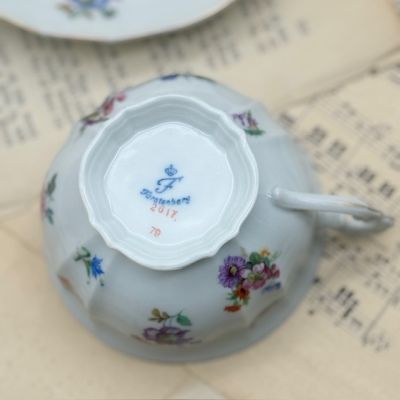 Чайная пара Furstenberg Мелкоцвет 250 мл фарфор Германия уценка