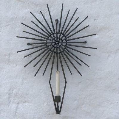 Подсвечник чугун Солнце Швеция Konsthantverk Freddy