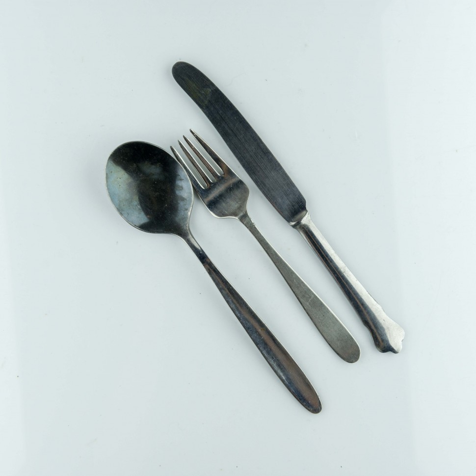 Вилка ложка столовая нож столовый набор 3 предмета