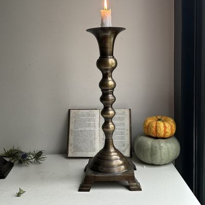 Подсвечник на квадратном основании 43 см бронза