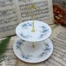 Менажница этажерка Royal Albert Blue Blossom 24 см Англия
