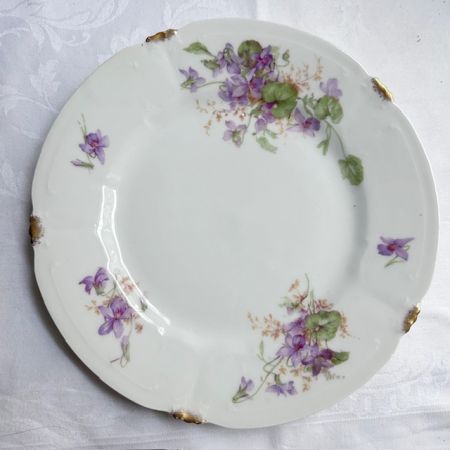 Тарелка Limoges Фиалка 24 см фарфор 1899 гг. Франция