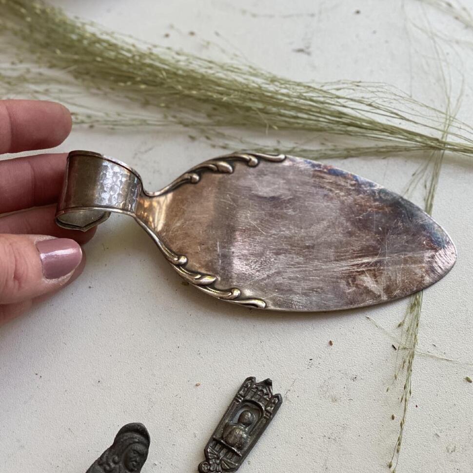 Лопатка для десерта 13 см посеребрение 90 