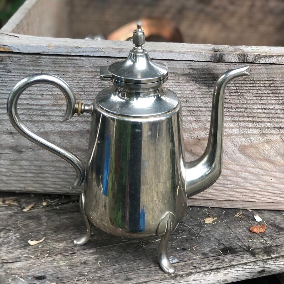 Чайник кофейник 1,1 л мельхиор