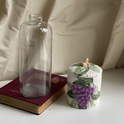 Банка для хранения Виноград 15 см керамика