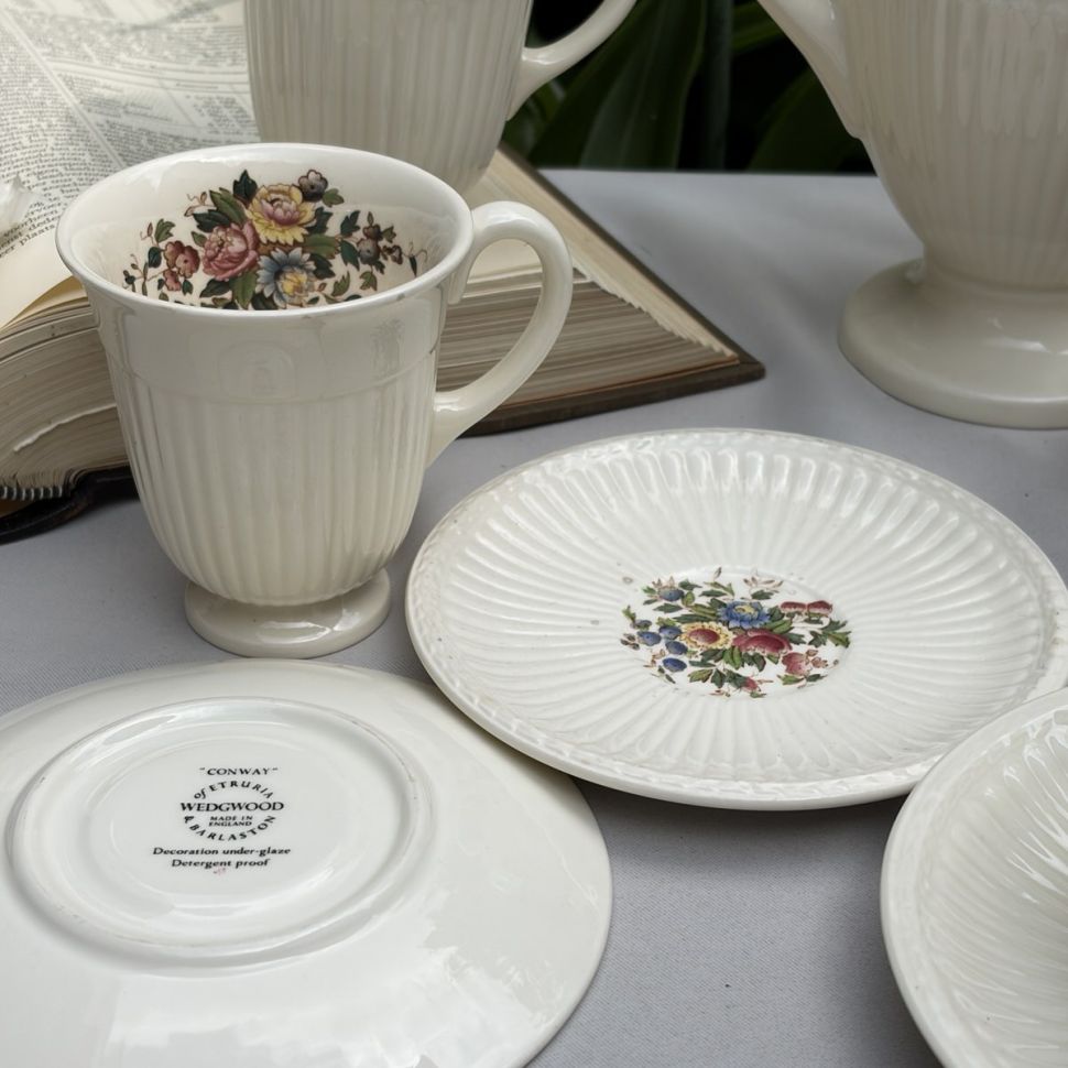 Кофейная пара Wedgwood Conway 140 мл Англия
