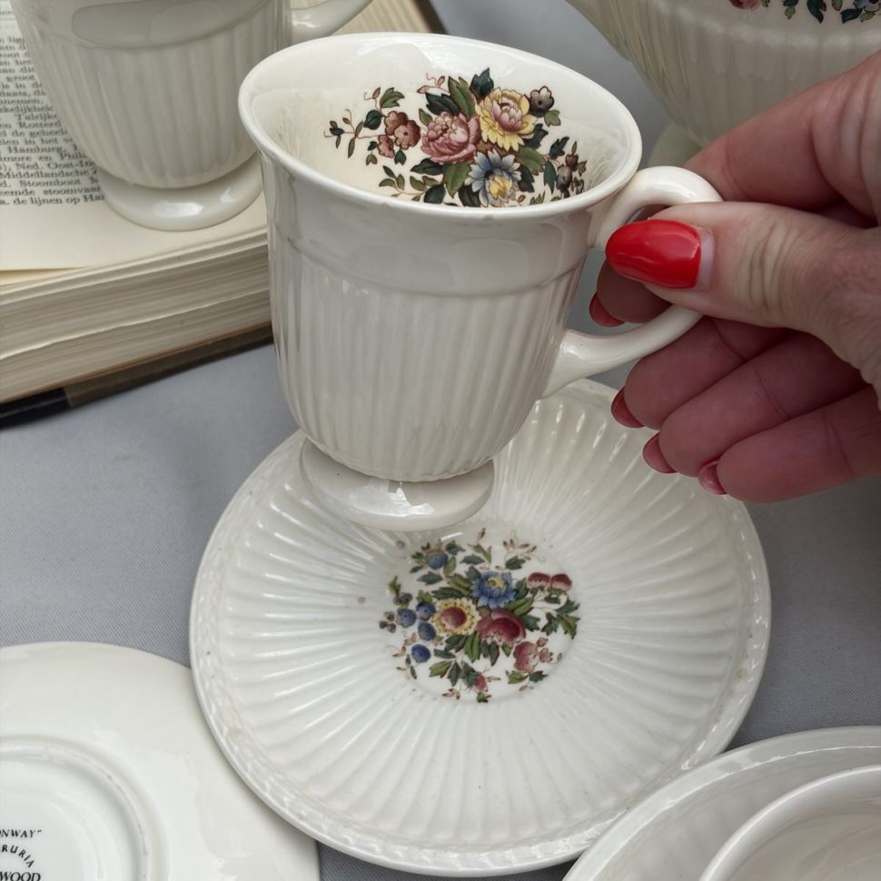 Кофейная пара Wedgwood Conway 140 мл Англия