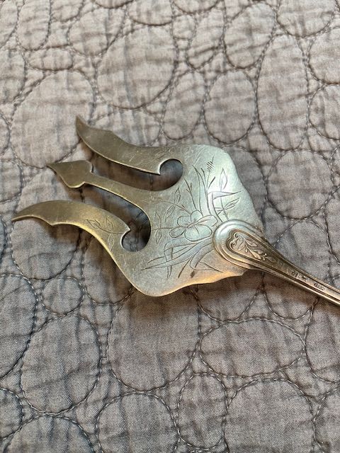 Вилка для сервировки 15 см серебрение ардеко