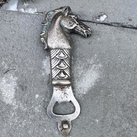 Открывалка Конь 17 см сталь
