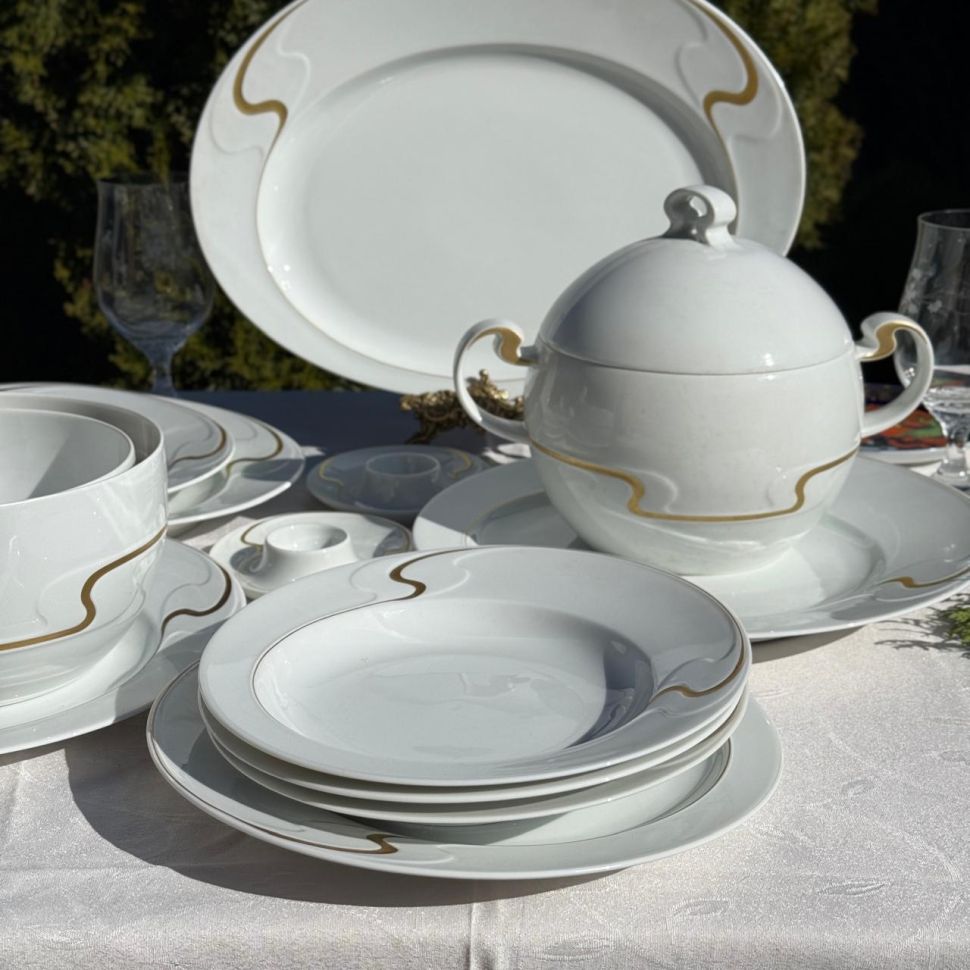 Супница Rosenthal Asimmetria 2 л Studio linie золочение Германия