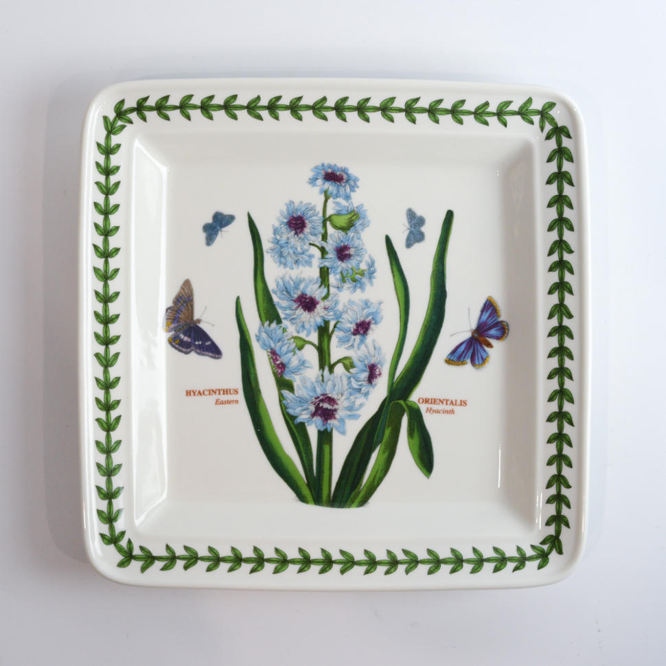  Тарелка квадратная Portmeirion Botanic Garden Hyacinthus Orientalis 