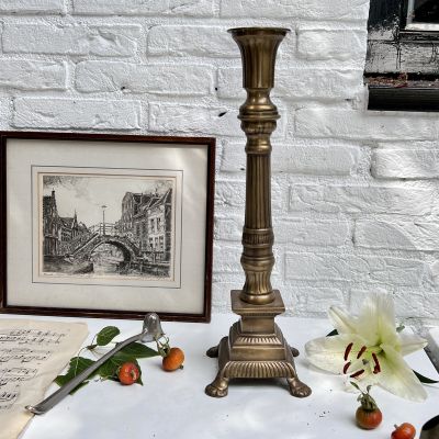 Подсвечник Колонна 40 см бронза