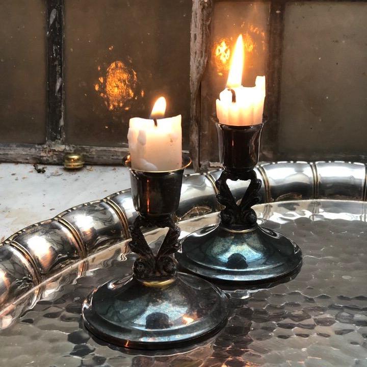 Подсвечник 7,5 см мельхиор