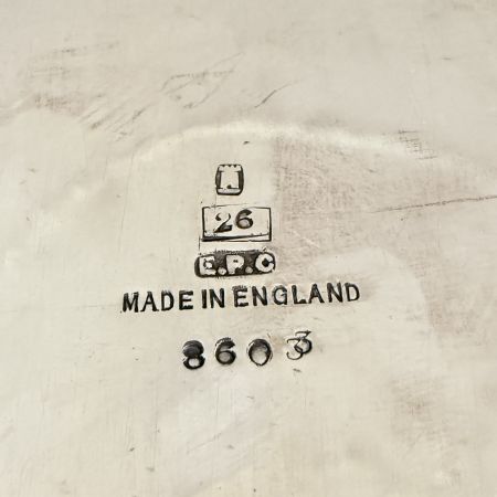 Поднос с бортиками 49 см Sheffield 30е гг Англия серебрение