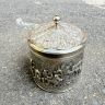 Чайница шкатулка DE 11 см мельхиор серебрение Голландия