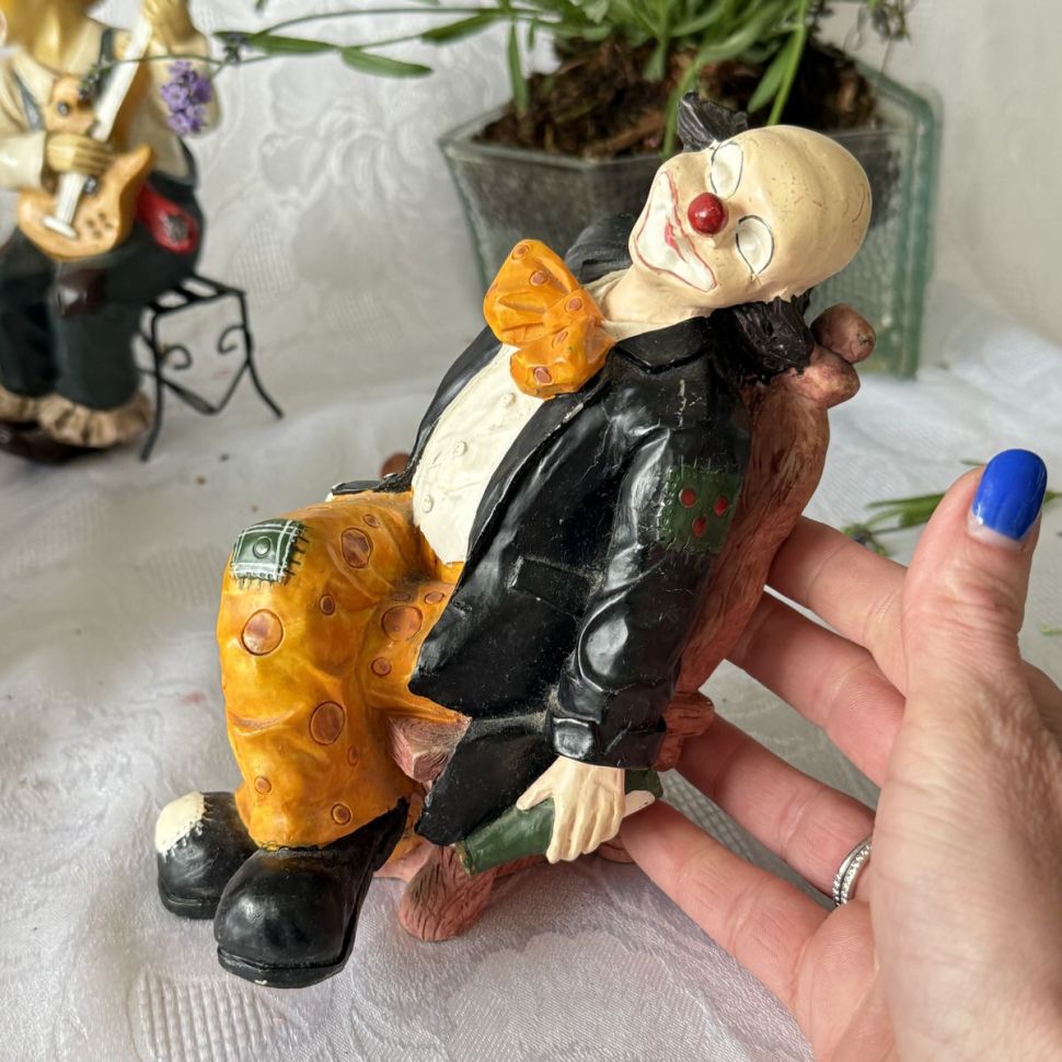 Статуэтка фигурка Клоун спящий Gilde 16 см Германия 1970-е г.г.