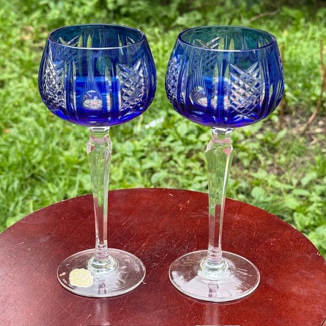Бокал Anna Hutte синий набор 2 шт. 200 мл накладной хрусталь Германия