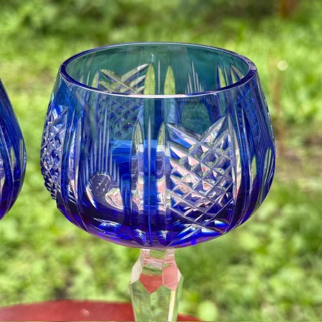 Бокал Anna Hutte синий набор 2 шт. 200 мл накладной хрусталь Германия