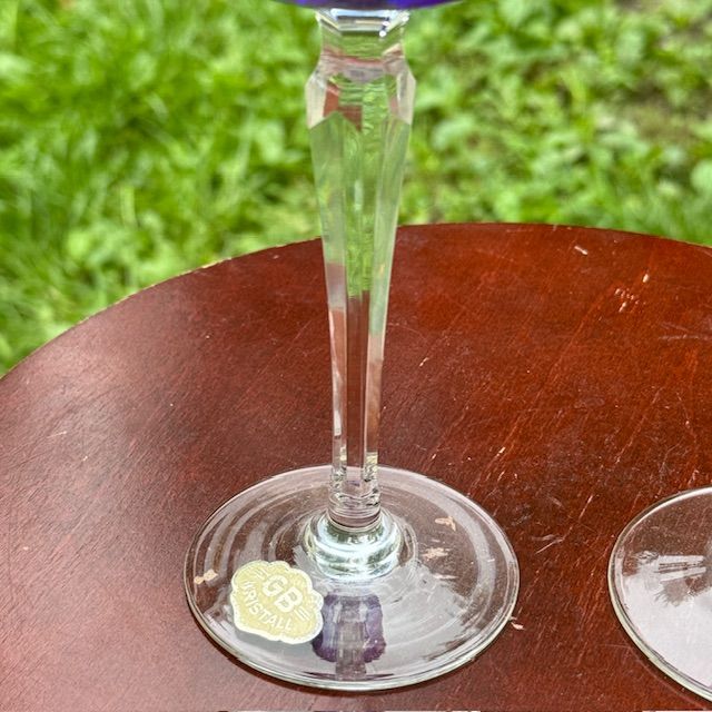 Бокал Anna Hutte синий набор 2 шт. 200 мл накладной хрусталь Германия