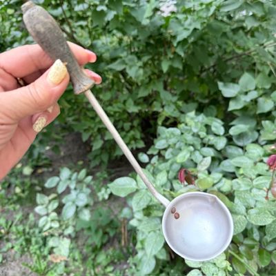 Половник соусник 25 см деревянная ручка