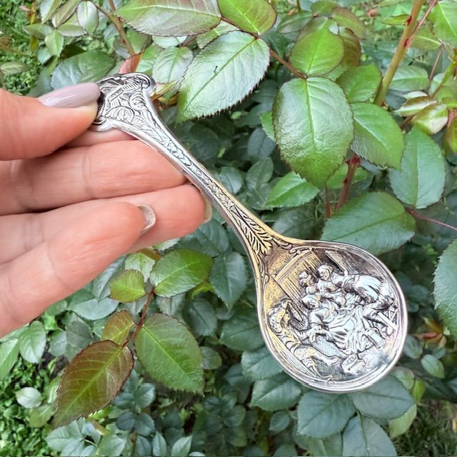 Ложка сюжетная 12 см сталь