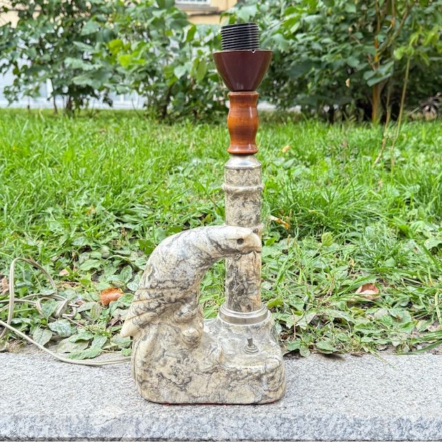 Лампа настольная из Ленинской библиотеки Орел 30 см мрамор