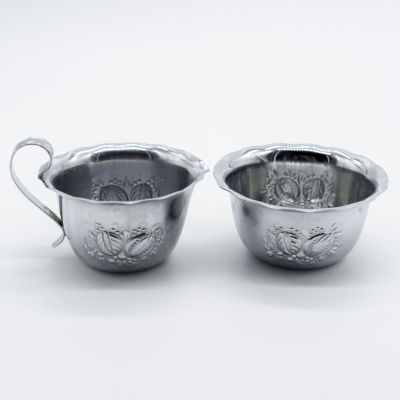 Набор сахарница и молочник, фрукты