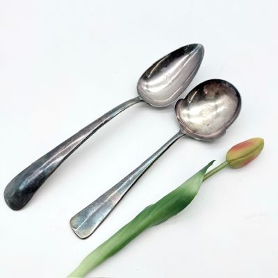 Царь ложка салатная Gero 27 см серебрение Голландия