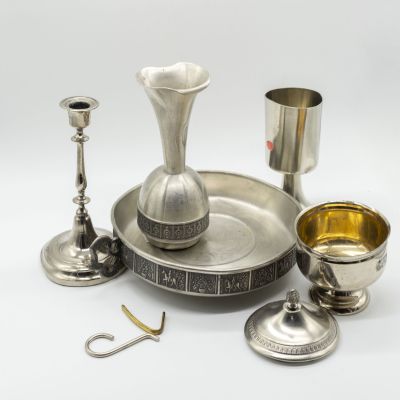 Набор из поврежденных оловянных предметов Лом 2