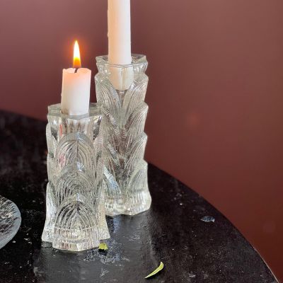 Подсвечник 11 см Lar Hellsten Швеция хрусталь