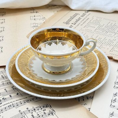 Чайная тройка Rudolf Wachter фарфор Германия