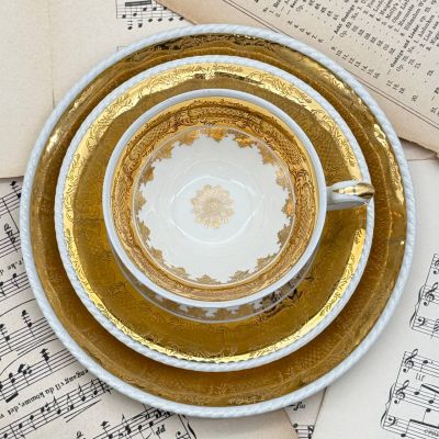 Чайная тройка Rudolf Wachter фарфор Германия