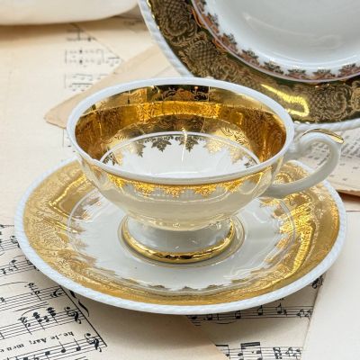 Чайная тройка Rudolf Wachter фарфор Германия