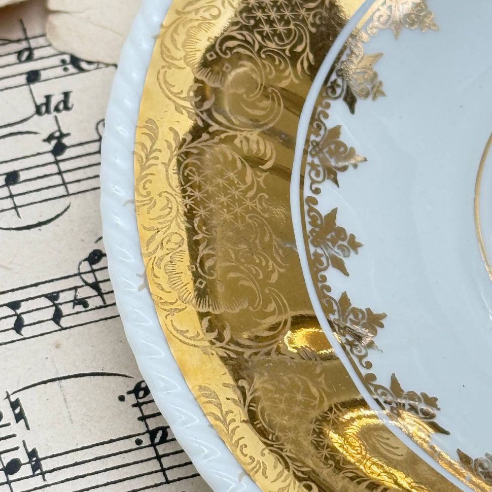 Чайная тройка Rudolf Wachter фарфор Германия