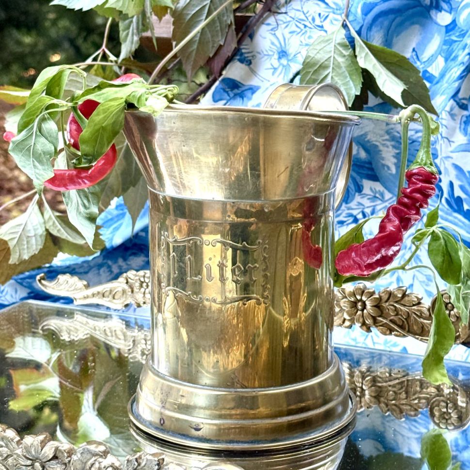 Кружка мерная 1л латунь 