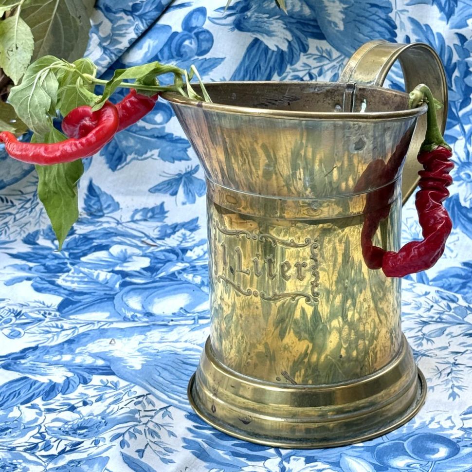 Кружка мерная 1л латунь 