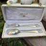 Ложка и вилка набор Christofle 17 см серебрение Франция