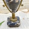 Кубок каминный 33 см XIX век Франция мрамор латунь