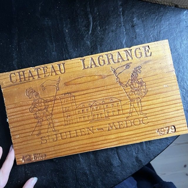 Доска фронтальная от винного ящика 17х31 см 1979