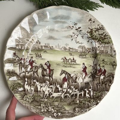 Тарелка Johnson Bros Talli Ho The Meet 27 см Англия 