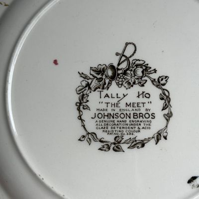 Тарелка Johnson Bros Talli Ho The Meet 27 см Англия 