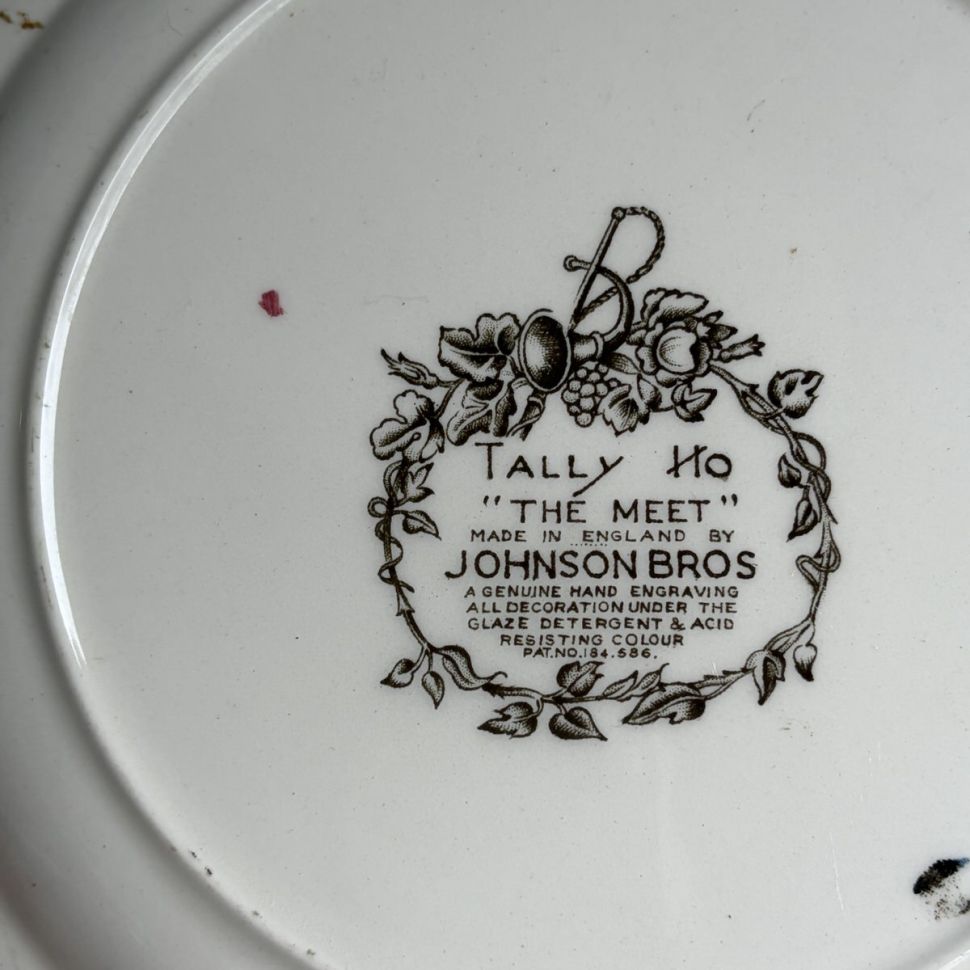 Тарелка Johnson Bros Talli Ho The Meet 27 см Англия 