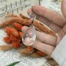 Подвес капля хрусталик 6 см хрусталь